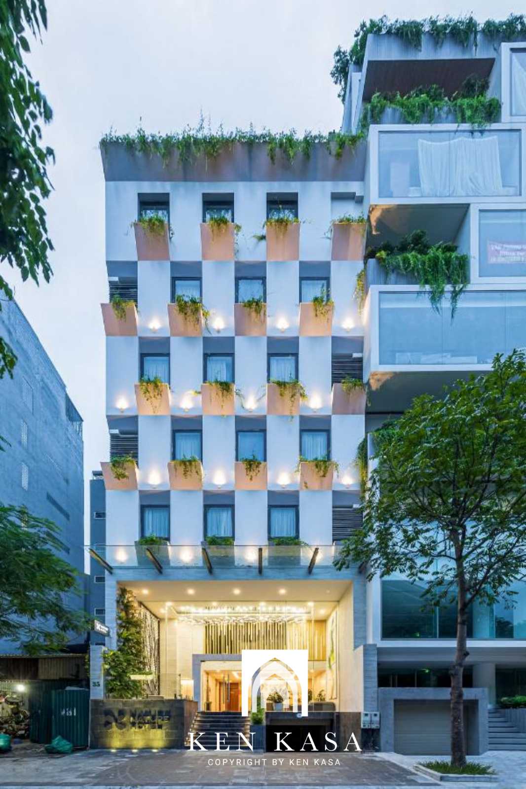 Review Nature Hà Nội Hotel- sự kết hợp giữa phong cách hiện đại và hơi hướng tropical
